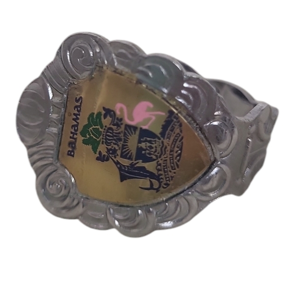 Hand Crafted Jewelry - Bahamas Vintage Souvenir Spoon Ring Collectible